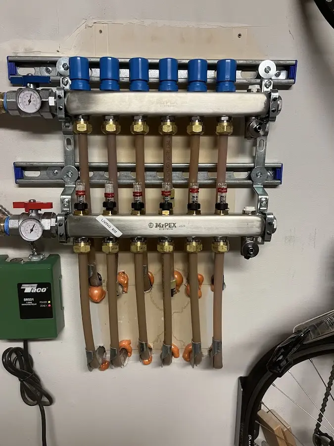 Plumber performing Gas Line Installation at a residential property in Valinda